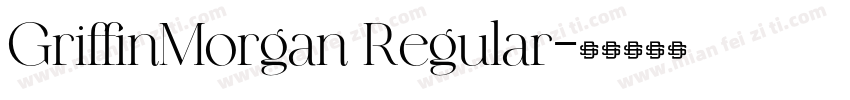 GriffinMorgan Regular字体转换